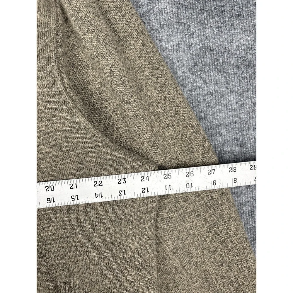 The North Face Jacket Men XXL Brown Sherpa Fleece Hooded Full Zip Sweater Knit